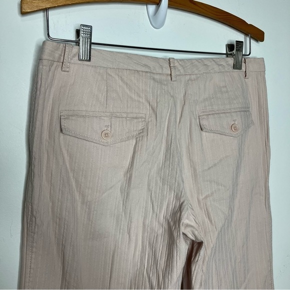 Express Editor pants textured wide leg low rise light pink size 6 - Picture 5 of 6